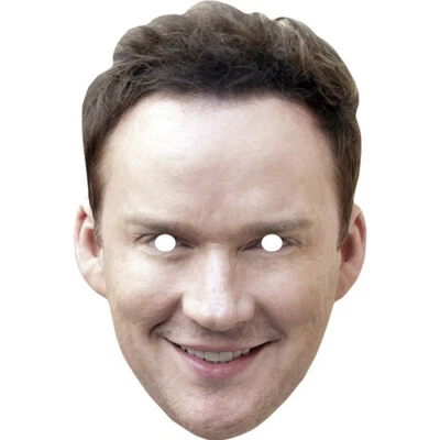 FUNKYBUNKY Russell Watson Celebrity Card Face Mask - Ready To Wear - Fancy Dress