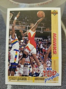 1991-92 Upper Deck NBA Top Prospects card #439 Stacey Augman Atlanta Hawks - Picture 1 of 12