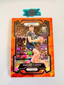 Selecciones de draft de Panini Prizm 2024 - Orange Ice Prizm #95 Donovan Clingan (RC) - Imagen 1 de 1