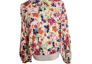 Emily Wonder Raven Kat Women’s Floral Corduroy Jacket Size 3X - Picture 1 of 9