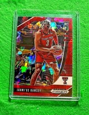 JAHMI'US RAMSEY PRIZM RED ICE ROOKIE CARD JERSEY #3 TEXAS TECH RC KINGS 2020 RC 