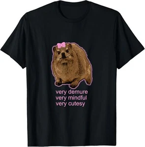 Demure, mindful and cutesy Rock Hyrax - Daisy! T-Shirt Hoodie - Picture 1 of 16