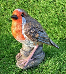 Robin de Navidad hecho a mano regalo adorno escultura o decoración de jardín        - Imagen 1 de 5