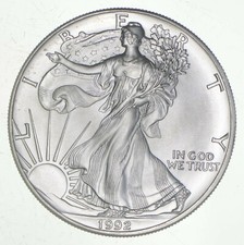 Better Date 1992 American Silver Eagle 1 Troy Oz .999 Fine Silver 
