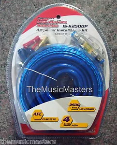 4 Gauge 2500 Watt Amplificatore Installazione Kit Cablaggio Auto Amplificatore di Alimentazione Wire & Cavi - Foto 1 di 2