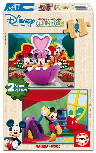 Educa borras Los Colores Mickey And Friends Wooden Puzzle Golden