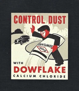1940's Dow Flake to Control Dust Cinderella Stamp - Dow Chemical - Picture 1 of 1