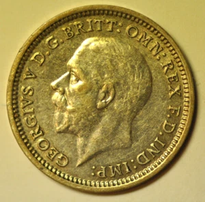 mw20405 Great Britain; Silver 3 Pence 1933  George V   KM#831   UNC - Picture 1 of 2