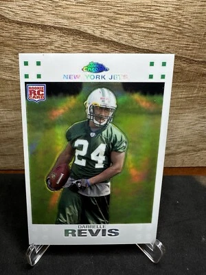 2007 Topps Chrome #TC249 - Darrelle Revis White Refractor /869 Mint HOF RC - Image 1 of 2