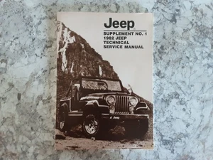 Jeep  Supplement NO. 1 ,  1982 Jeep Technical Service Manual - Picture 1 of 5