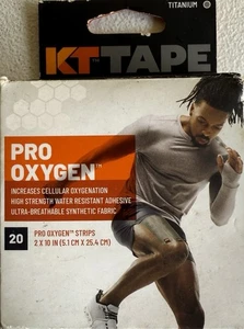 KT Tape Titanium Pro Sauerstoff Wasserdicht 20 Streifen (2” x 10”) SCHNELLER VERSAND - Bild 1 von 4