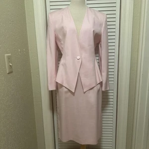 Vintage Saville Skirt Suit Womens 12 10 Blazer Jacket Pencil Made USA 90s - Picture 1 of 10
