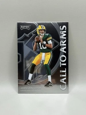 Jordan Love Packers 2020 Panini Playoff Call To Arms #CA-20 RC NM - Image 1 of 3