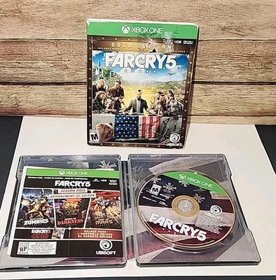 Far Cry 5: Gold Edition (Microsoft Xbox One, 2018) With Steelbook and Sleeve - Image 1 of 4