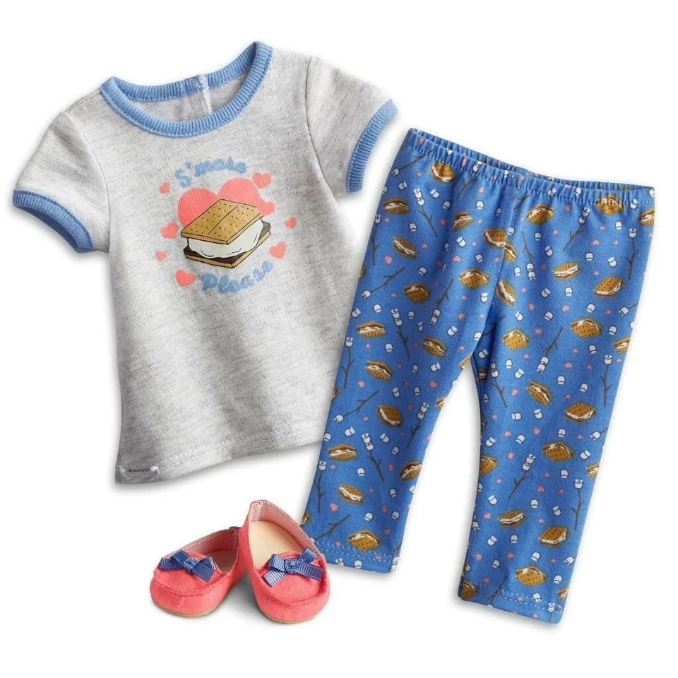 American Girl Truly Me S'more Fun Pajamas 4 18" Dolls Retired Glows