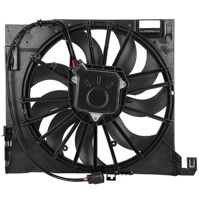 Radiator Condenser Cooling Fan Assembly Fit For 2010-2013 2014 2015 JAGUAR XF - Image 1 of 4