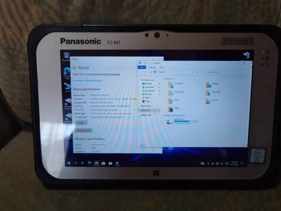 Panasonic FZ-M1- mk3  I5 8 GB RAM Toughpad SurvPC 6, FIELDGENIUS 11 RTK survey - Image 1 of 4