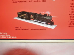 Lionel 2332110 Western Maryland LC 2-8-0 Locomotive & Tender O-27 MIB New Sealed - Picture 1 of 20