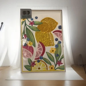 Papyrus Judith Leiber Blank Card Gemmed Citrus Orange Lemon ALL OCCASIONS NEW - Picture 1 of 7