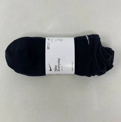 Calcetines Nike Everyday Ligeros Dri-FIT No-Show - Negros/Blancos - Grandes Hombres 8-12 Foto 1 de 4