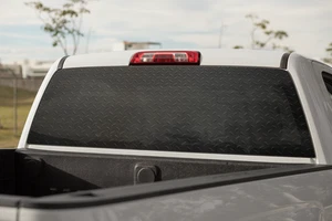 Truck Decal Back Window - Black Steel - perforated vinyl TBW046 - Picture 1 of 2