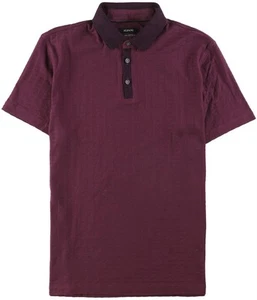 Alfani Mens Geometric Illusion Polo Shirt, savorywine, XL - Picture 1 of 1