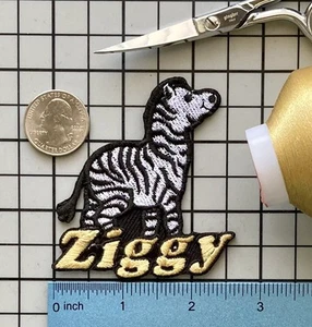 Zebra Patch Personalized Custom Iron-on Badge - Picture 1 of 1