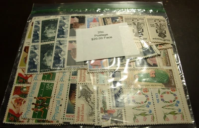 20 CENT POSTAGE WITH FACE VALUE OF $20.00 MINT NEVER HINGED - Image 1 of 2