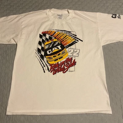 Camisa de Carreras NASCAR Vintage Ward Burton Caterpillar Cat Bill Davis Para Hombres XL Foto 1 de 4