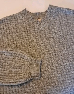 Democracy Sage Women's V-Neck Long Sleeve Sweater Sz XL Knit Detail Cable Chunky - Image 1 of 4