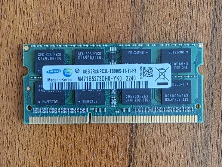 RAM Samsung DDR3 8Gb PC3L - Immagine 1 di 1