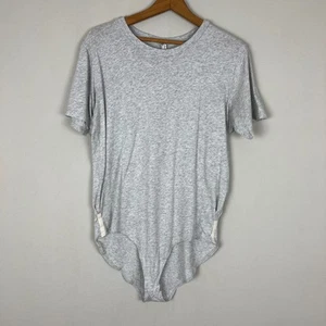 Body Free People Intimately Mujer Grande Gris Cuello Redondo Manga Corta Claro L - Imagen 1 de 11