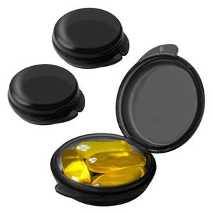 Small Pill Box (3 Pack), Daily Mini Pill Organizer Portable for Purse Pocket,... - Picture 1 of 7