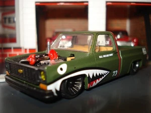 1973 CHEVROLET MAJOR SQUARE BODY TRUCK LIMITED EDITION 1/64 GREEN WHEELS M2 - Picture 1 of 4