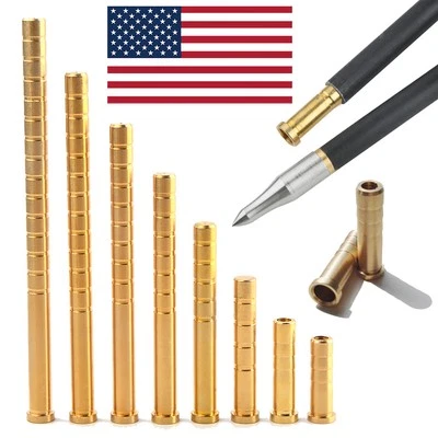 12pc Archery Arrow Brass Inserts Base 38-250gr Heavy Weight ID6.2mm Arrow Shaft - Image 1 of 4