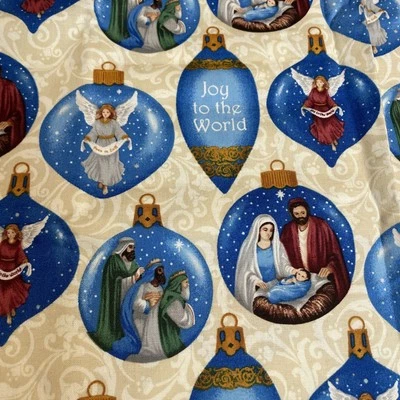 Silent Night Cotton fabric blank quilting company 1 Yard  patt no 8547 New - Image 1 of 3