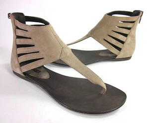 NARA SHOES WOMEN'S AMICO GLADIATOR SANDAL LAGOS LINO LEATHER US SZ 9 MEDIUM (B)M - Picture 1 of 8