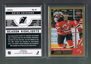2013/14 Convention Nazionale VIP Score NHL Draft Hockey BRYCE SALVADOR #5 Devils - Foto 1 di 1