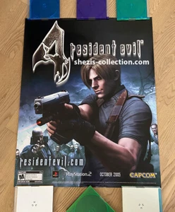Resident Evil 4 Official Authentic Promo Poster PS2 Capcom 2005 USA Ver - Bild 1 von 8