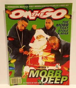 Mobb Deep 1996 'ON THE GO' Magazine Santa Christmas Sticker Prodigy Havoc Noyd - Picture 1 of 3