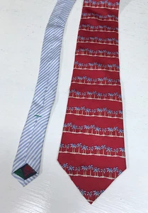 Tommy Hilfiger Palm Trees Mens Necktie Tie Made in USA - Picture 1 of 4