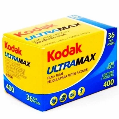 3 x Rolls KODAK  ULTRAMAX  400  COLOUR NEG Film--35mm/36 exps--expiry:  02/2026 - Image 1 of 3
