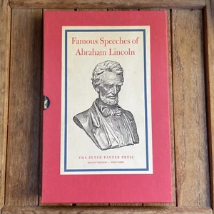 PRESIDENTIAL HISTORY: Famous Speeches of Abraham Lincoln 1935 Honest Abe - Picture 1 of 23