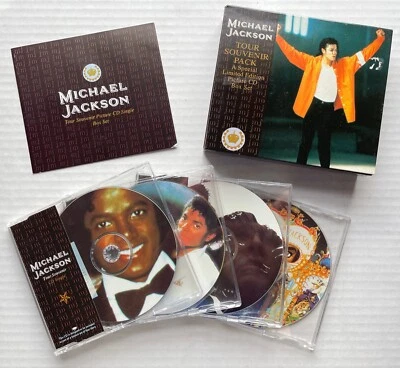 MICHAEL JACKSON Tour Souvenir Pack 1992 UK Limited Edition 4x CD Box Set MINTY! - Image 1 of 4