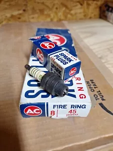 (8)....'NOS’ AC-45 Spark Plugs w/Green Rings.....GM #1559493...Made in USA - Picture 1 of 6