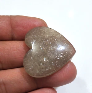 A+ Fine Quality 56 Crt Cherry Quartz Heart Shape Cabochon Loose Gemstone Jewelry - Picture 1 of 4