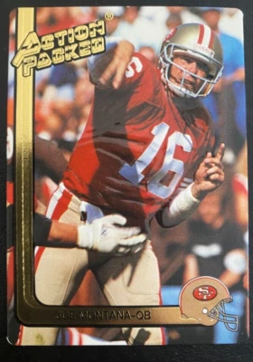 Joe MONTANA 1991 Action Packed  Hi-Pro MHTG #247 San Francisco 49ers - Image 1 of 2