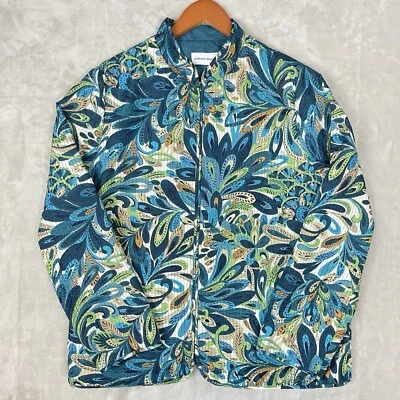 Chaqueta De Colección Alfred Dunner Para Mujer XL Estampado Pavo Real Boho Maximalismo Arte Para Usar Foto 1 de 4