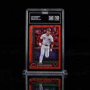 2025 Topps Series One Tyler Stephenson Orange Holo Foil 06/25 #31 Reds Report - Picture 1 of 2
