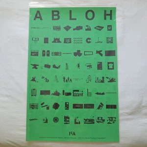 VIRGIL ABLOH Limited Edition EXHIBITION Poster 24”x36” ICA PRINT OFF-WHITE BOOK - Picture 1 of 8